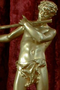 Flix Maurice Charpentier - L'Improvisateur (gilt bronze statuette - front)