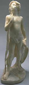 A Boy of Gaul by Jean Antoine Carls - statuette
