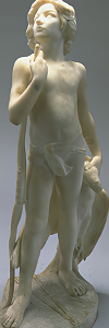 A Boy of Gaul by Jean Antoine Carls - statuette