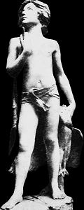 A Boy of Gaul by Jean Antoine Carls - old encyclopedia photo