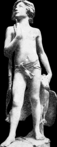 A Boy of Gaul by Jean Antoine Carls - old encyclopedia photo