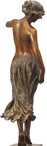 Dance by Edward Onslow Ford - statuette, back view