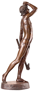 Linos by Edward Onslow Ford - statuette, right view