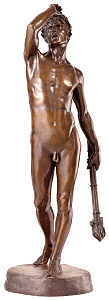 Linos by Edward Onslow Ford - statuette, front view