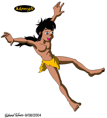 Mowgli leaping Mowgli leaping
