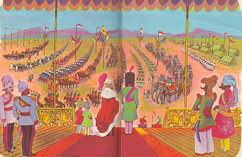 The big parade of all the thirty thousand men