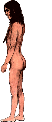 The creature was unmistakably human